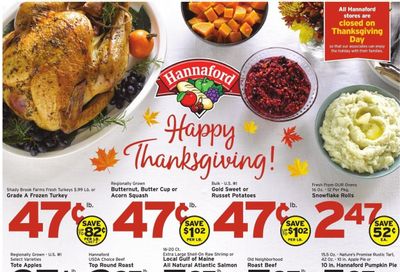 Hannaford (VT) Weekly Ad Flyer November 19 to November 26