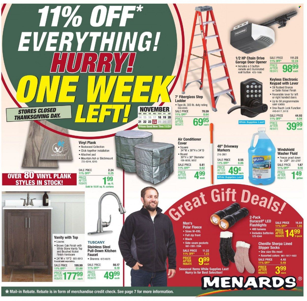 Menards Weekly Ad Flyer November 19 to November 26