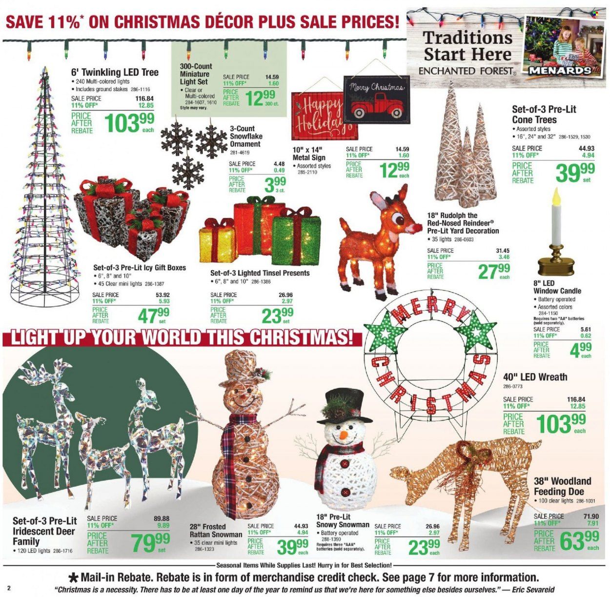 Menards Weekly Ad Flyer November 19 to November 26