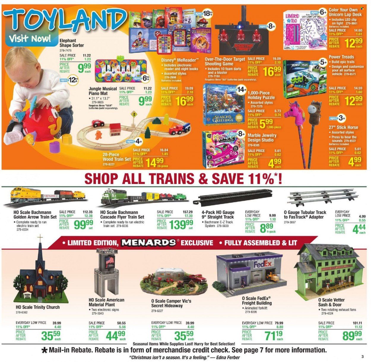 Menards Weekly Ad Flyer November 19 to November 26