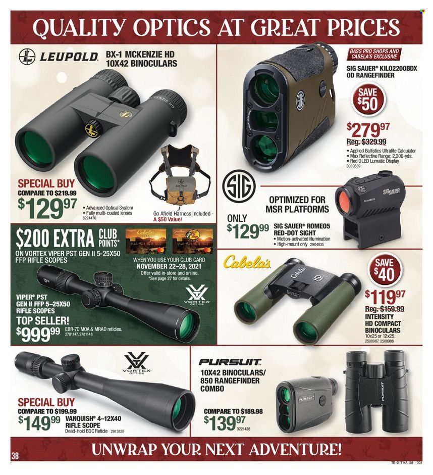 Cabela's Weekly Ad Flyer November 20 to November 27