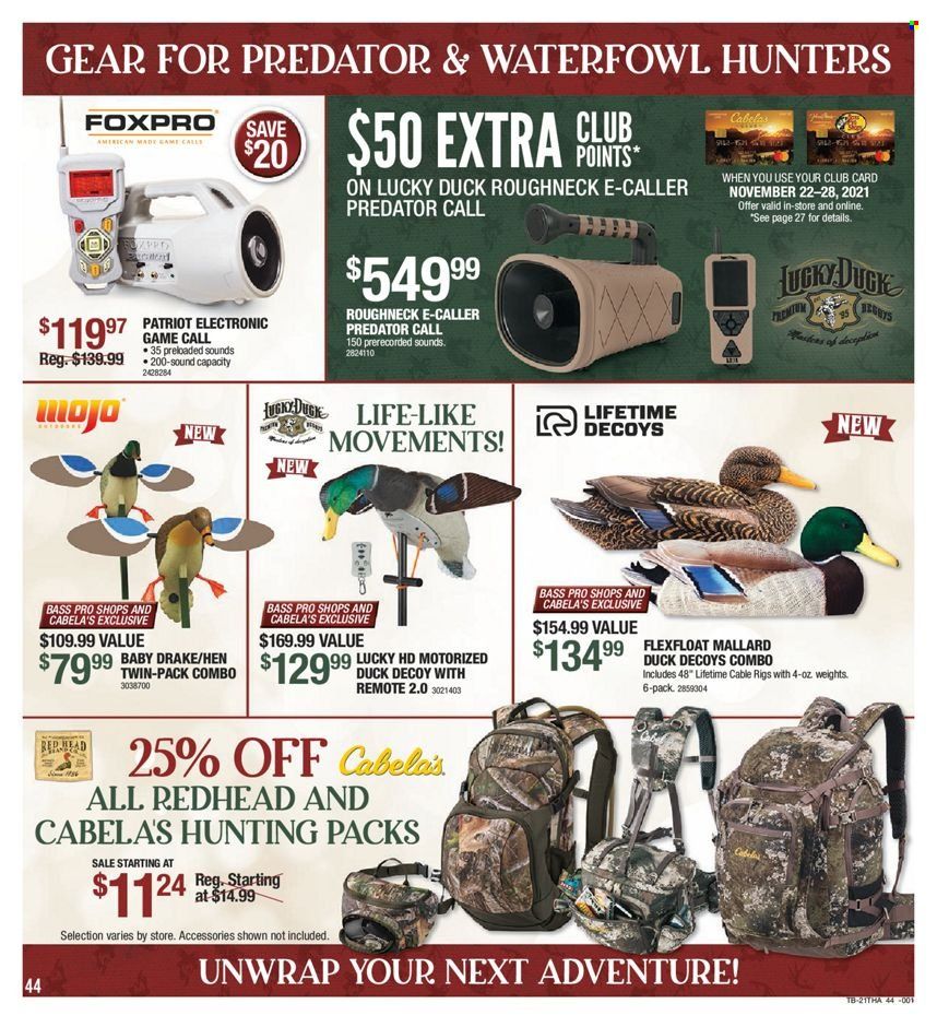 Cabela's Weekly Ad Flyer November 20 to November 27