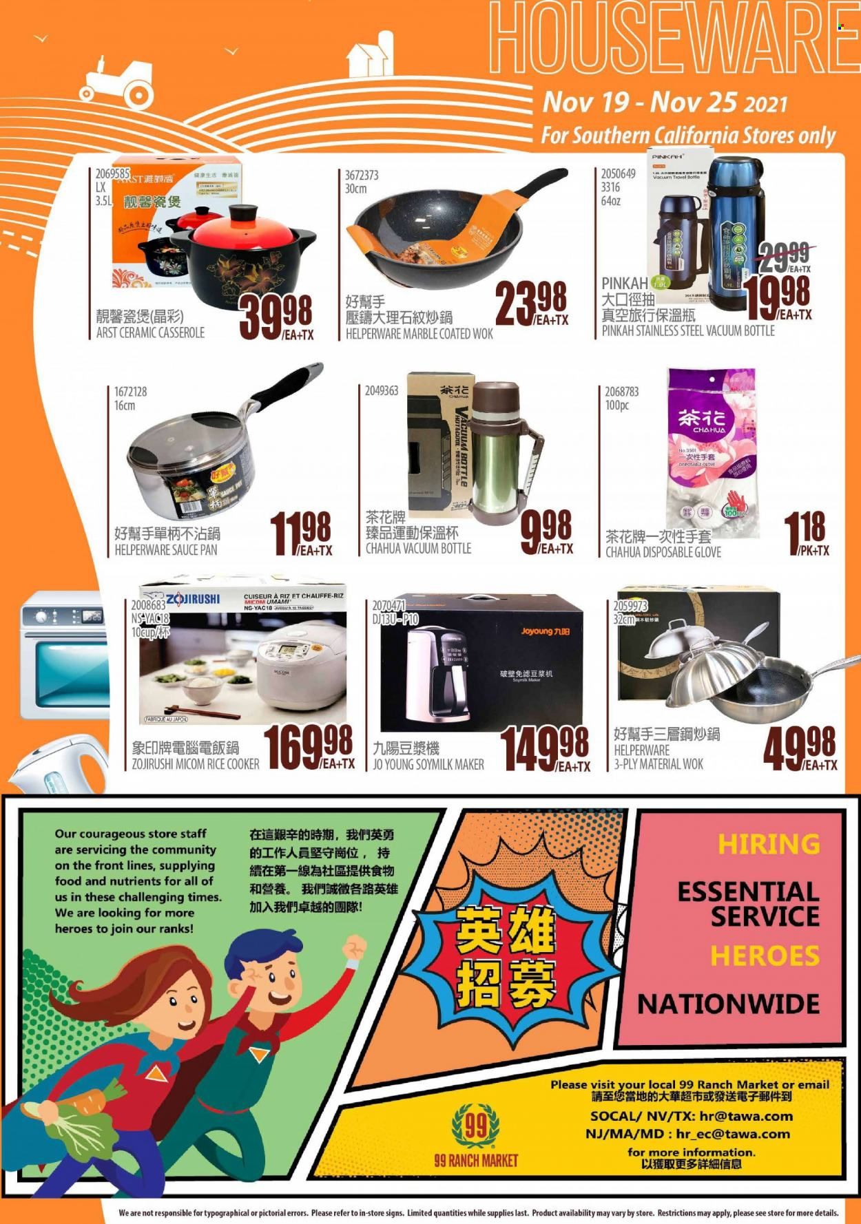 99 Ranch Market (CA) Weekly Ad Flyer November 20 to November 27