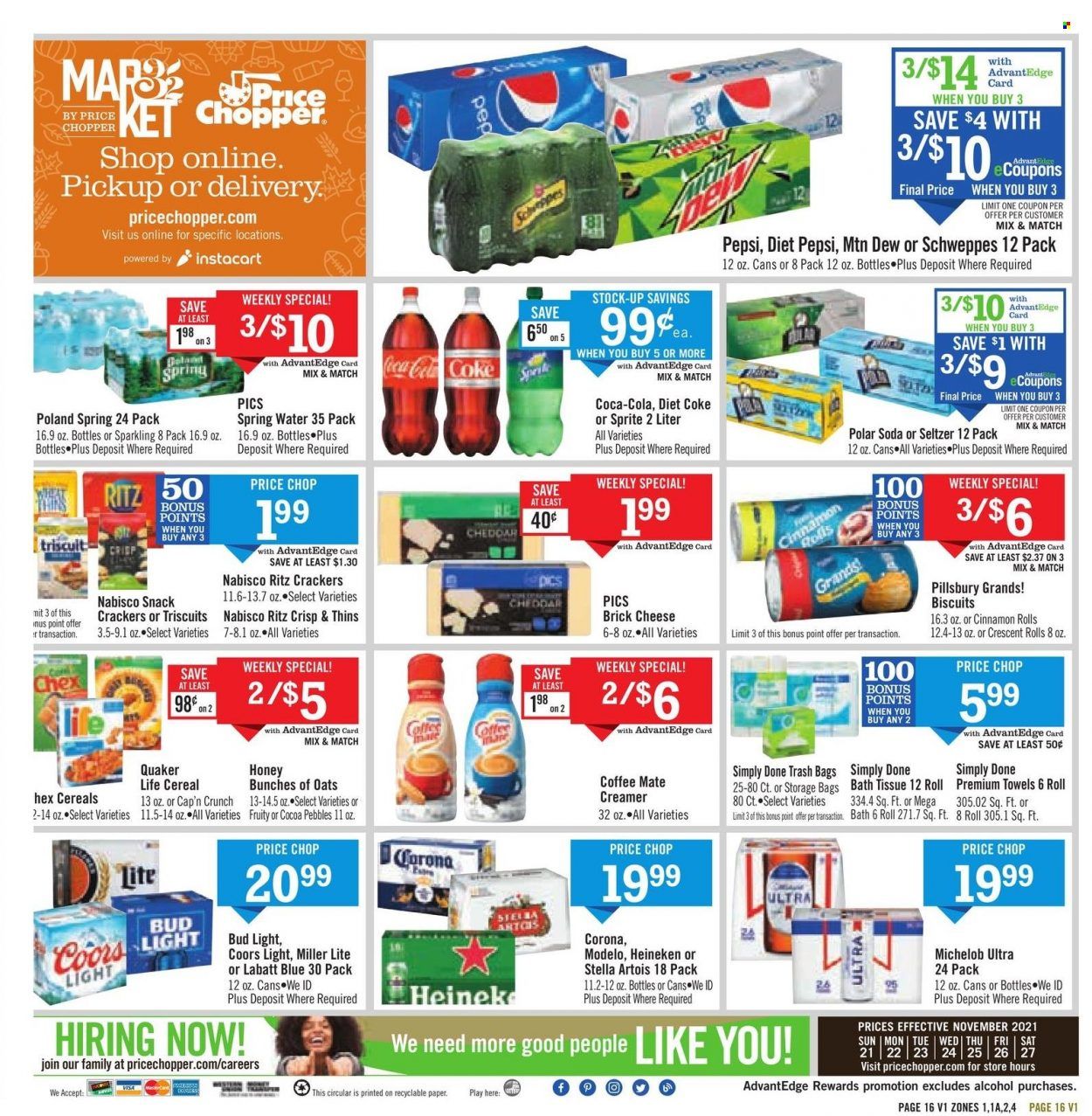 Price Chopper (CT, MA, NY, PA, VT) Weekly Ad Flyer November 21 to November 28