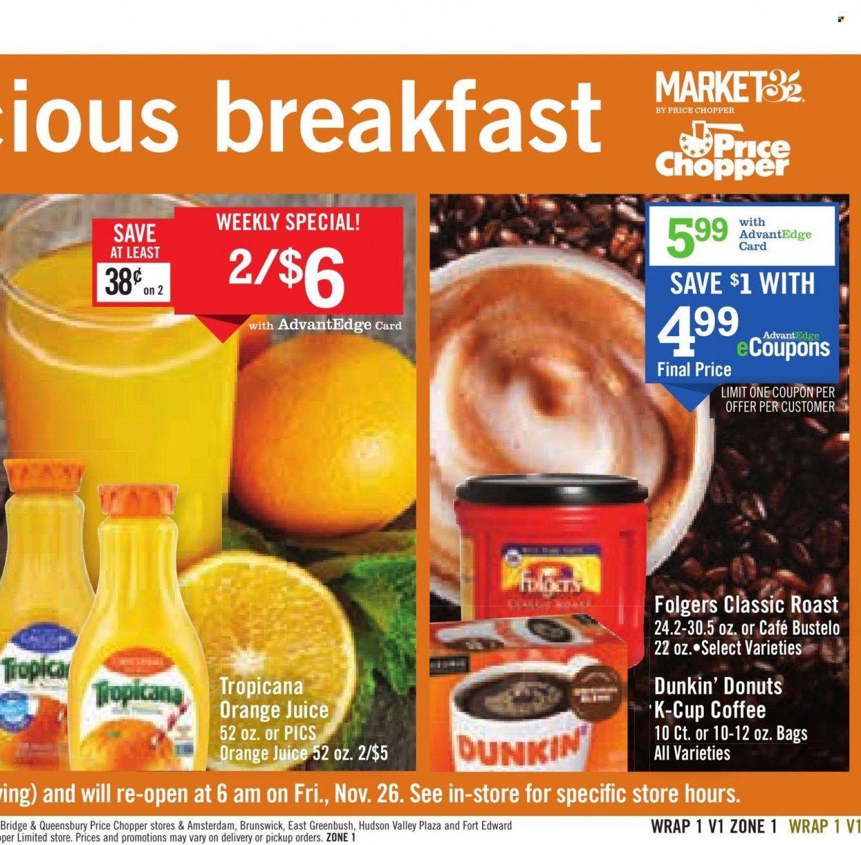 Price Chopper (CT, MA, NY, PA, VT) Weekly Ad Flyer November 21 to November 28