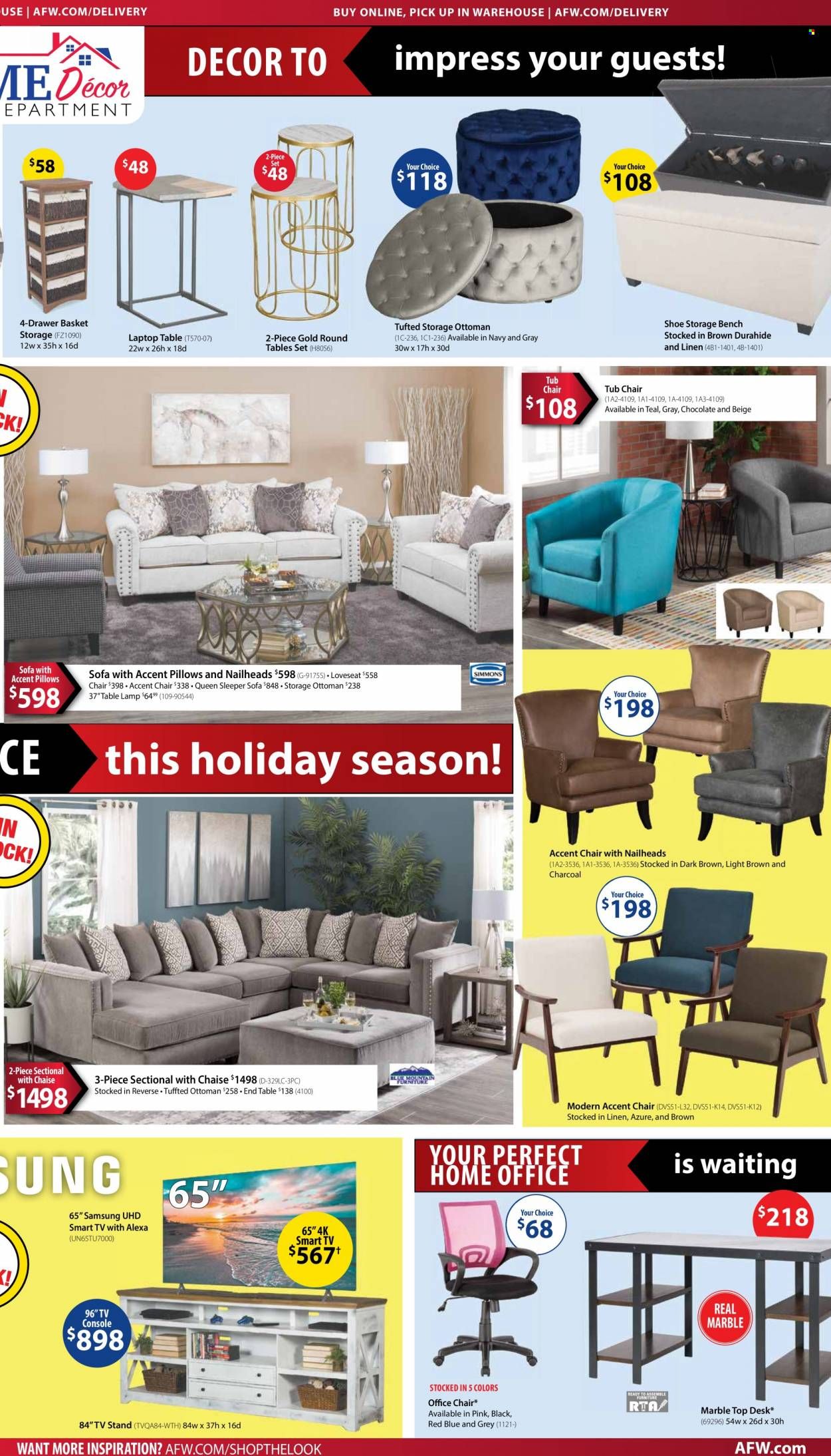 American Furniture Warehouse (AZ, CO, TX) Weekly Ad Flyer November 21 to November 28