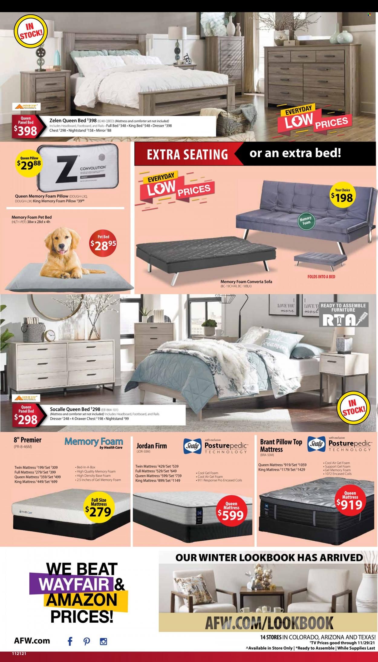 American Furniture Warehouse (AZ, CO, TX) Weekly Ad Flyer November 21 to November 28