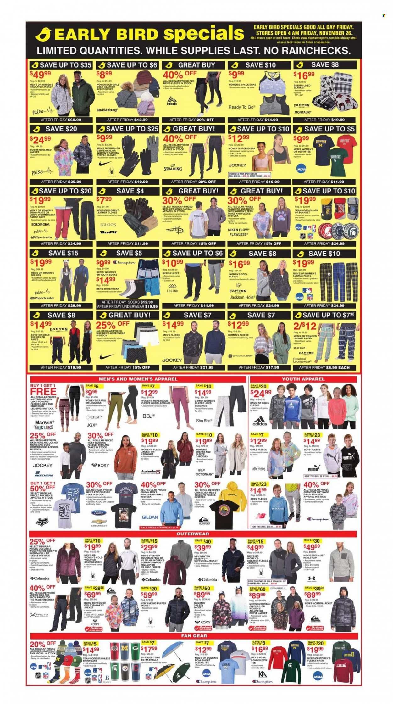 Dunham's Sports Weekly Ad Flyer November 21 to November 28