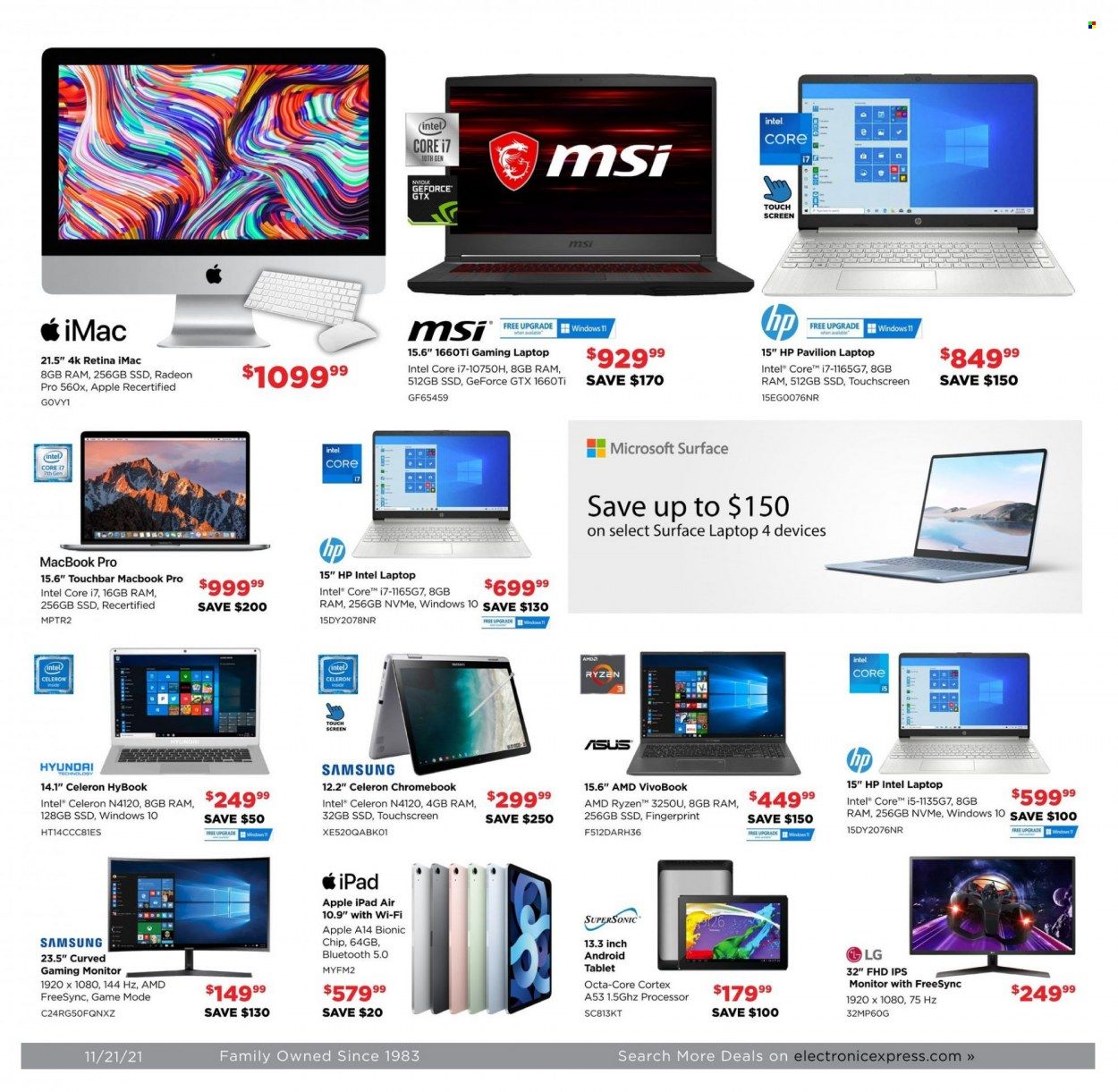 Electronic Express Weekly Ad Flyer November 21 to November 28