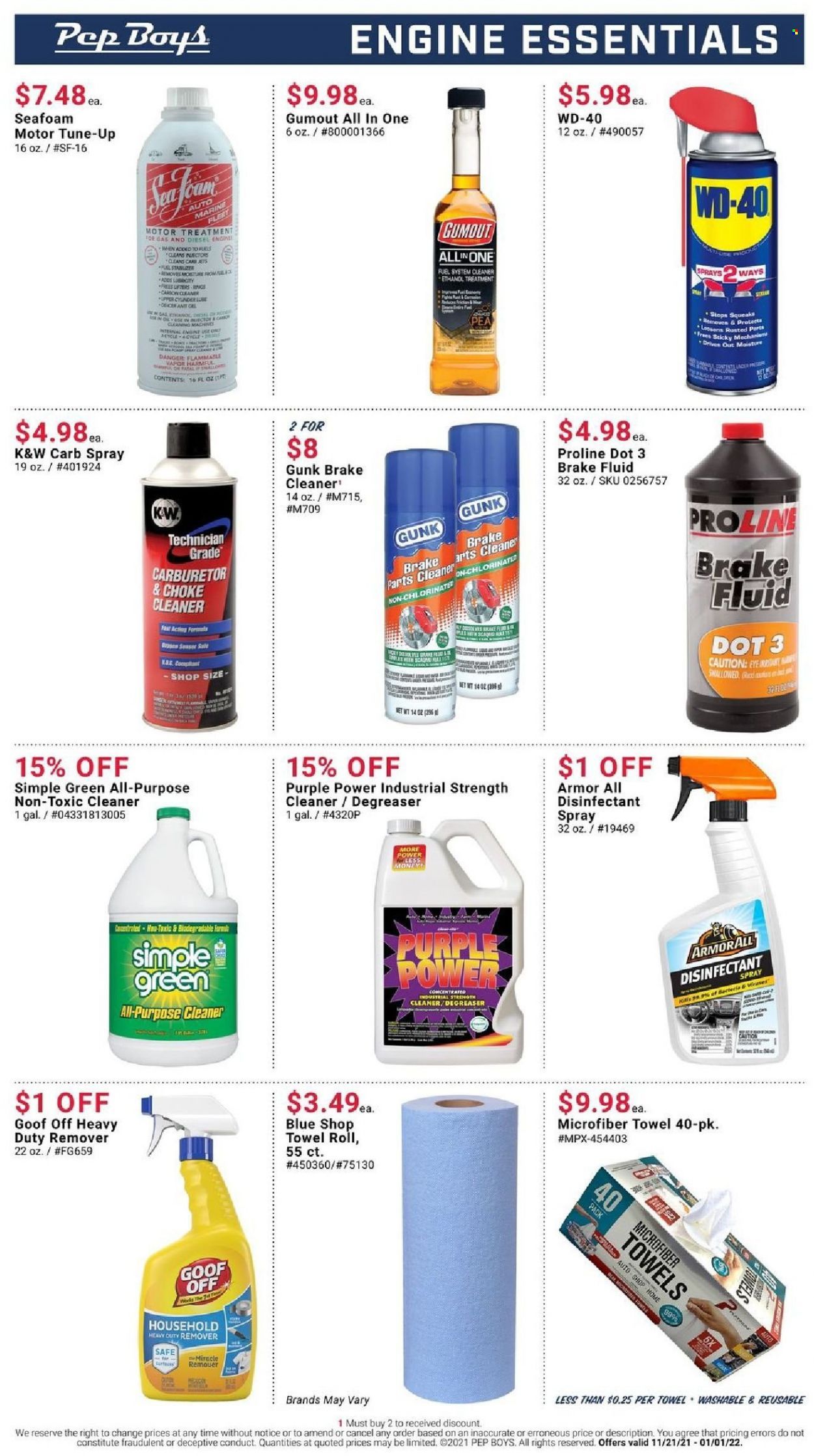 Pep Boys Weekly Ad Flyer November 21 to November 28