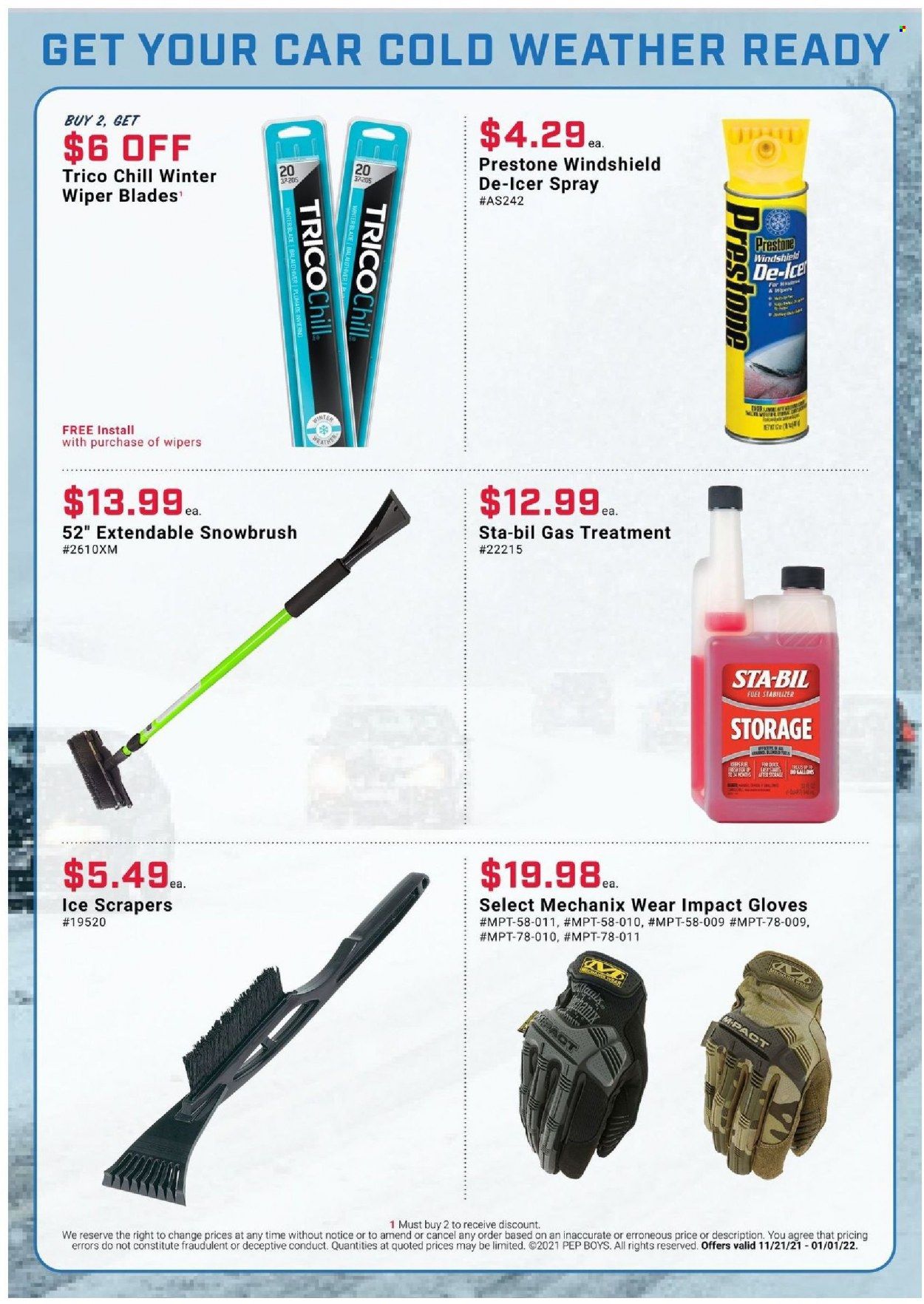 Pep Boys Weekly Ad Flyer November 21 to November 28