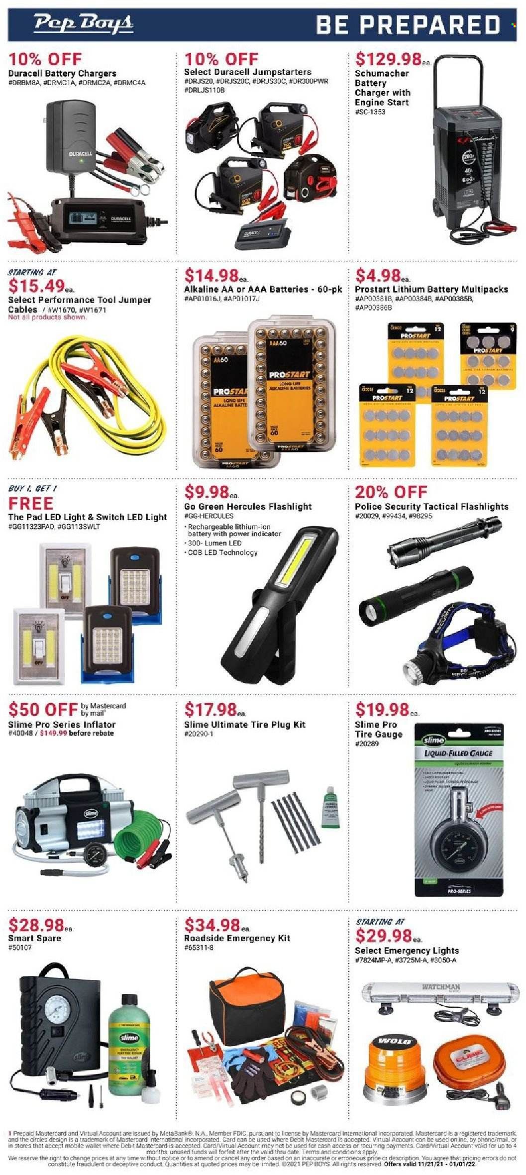 Pep Boys Weekly Ad Flyer November 21 to November 28