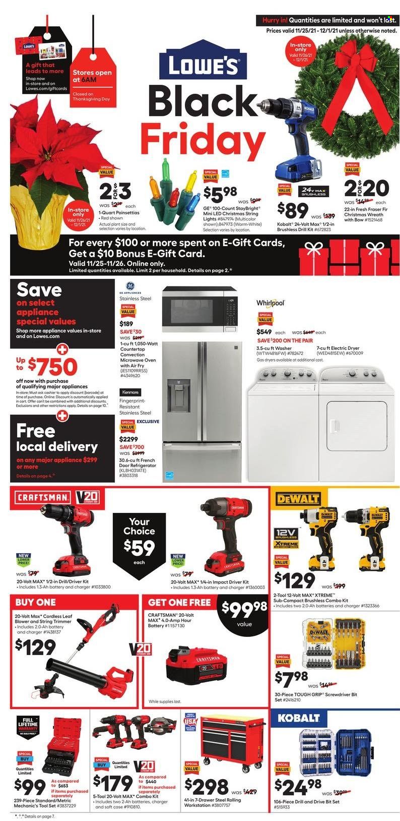 Lowe's Weekly Ad Flyer November 21 to November 28