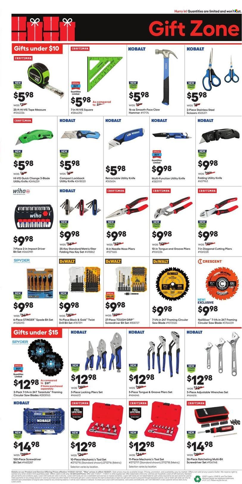 Lowe's Weekly Ad Flyer November 21 to November 28