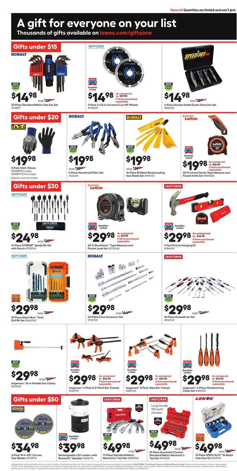 Lowe's Weekly Ad Flyer November 21 to November 28