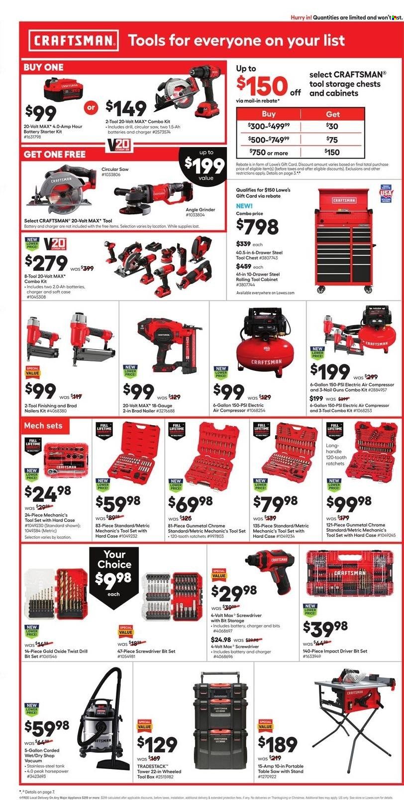 Lowe's Weekly Ad Flyer November 21 to November 28