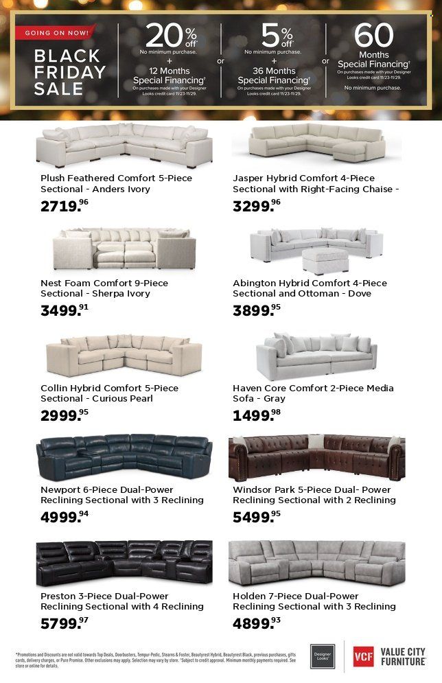 Value City Furniture (IL, IN, MD, MO, NC, NY, OH, SC, VA) Weekly Ad Flyer November 22 to November 29