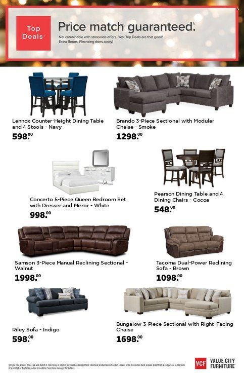 Value City Furniture (IL, IN, MD, MO, NC, NY, OH, SC, VA) Weekly Ad Flyer November 22 to November 29