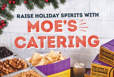 Earn $30 in Moe Rewards with a $250+ Catering Order this December at Moe’s Southwest Grill