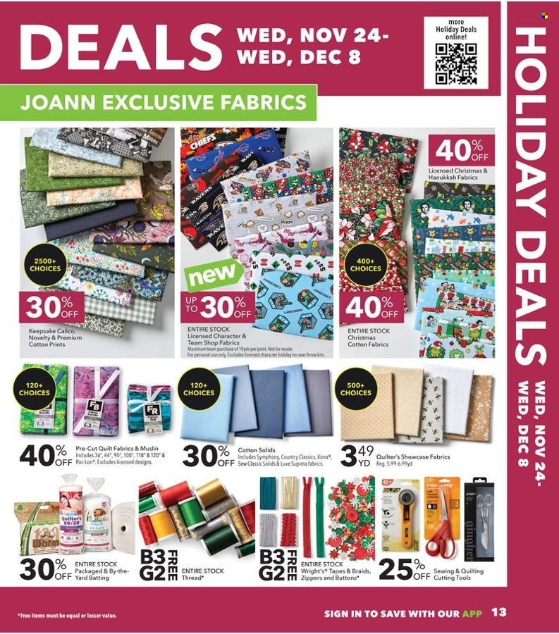 JOANN Weekly Ad Flyer November 23 to November 30