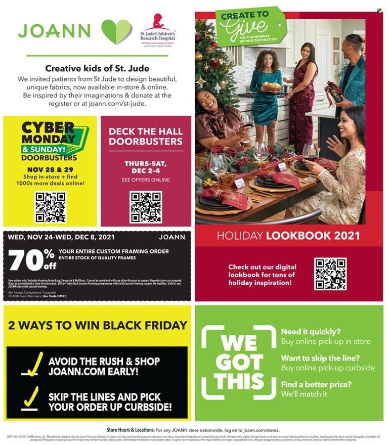 JOANN Weekly Ad Flyer November 23 to November 30