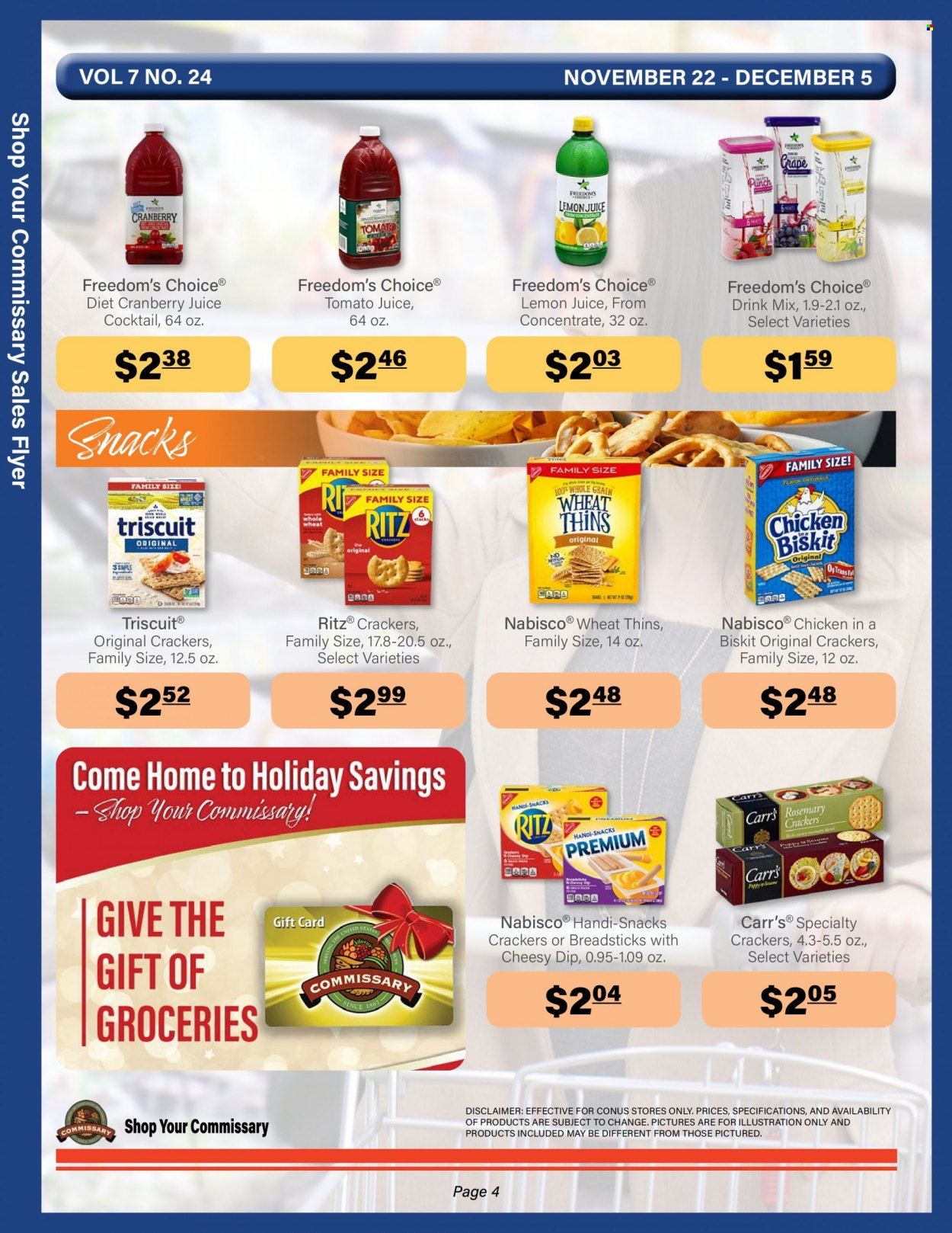 Commissary Weekly Ad Flyer November 23 to November 30