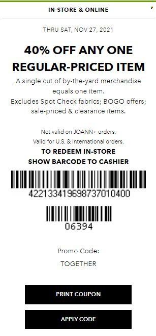 JOANN Weekly Ad Flyer November 24 to December 1