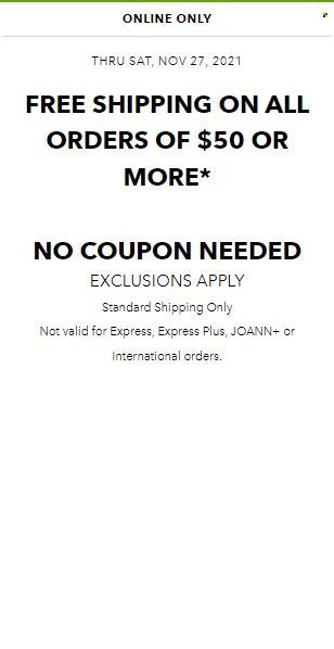 JOANN Weekly Ad Flyer November 24 to December 1