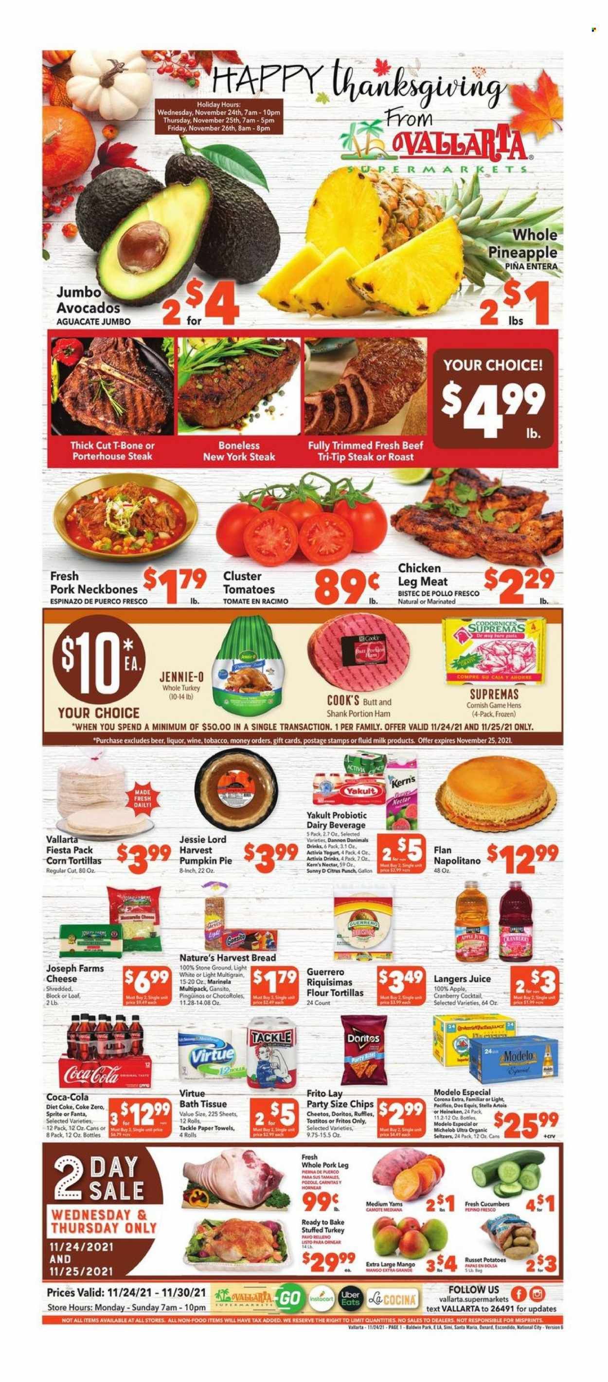 Vallarta (CA) Weekly Ad Flyer November 24 to December 1