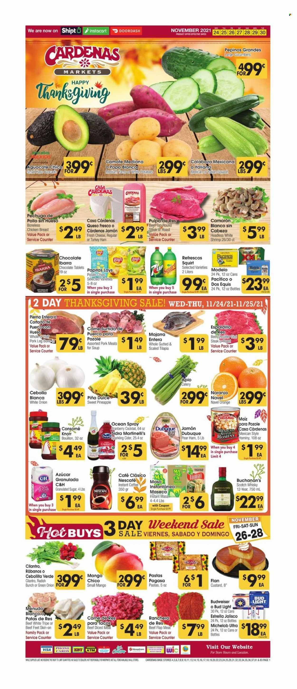 Cardenas (CA, NV) Weekly Ad Flyer November 24 to December 1