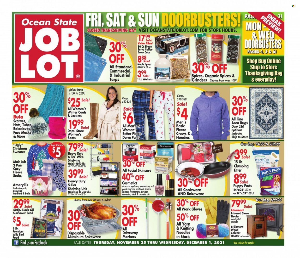 Ocean State Job Lot (CT, MA, ME, NH, NJ, NY, RI) Weekly Ad Flyer November 24 to December 1
