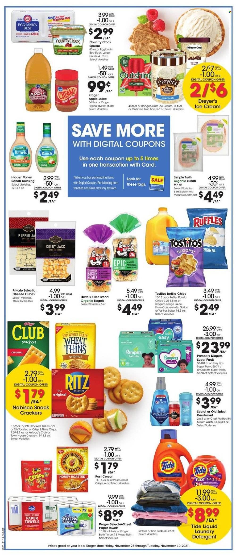 Kroger (GA, IL, LA, MI, OK, SC, TN, TX, VA) Weekly Ad Flyer November 25 to December 2
