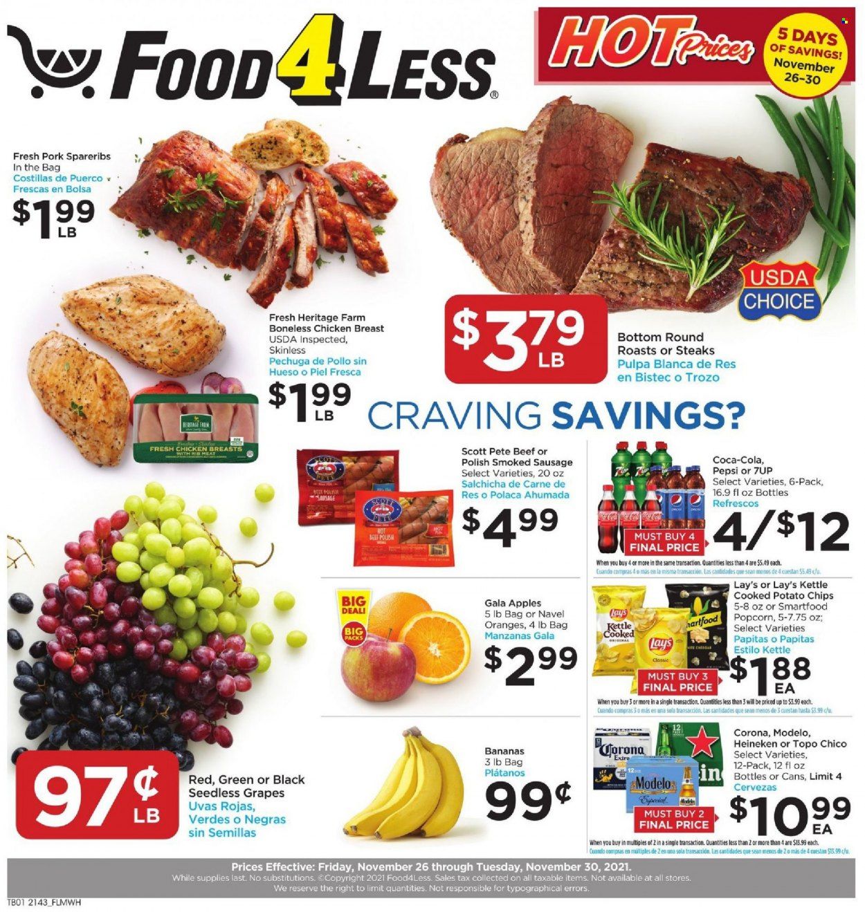 Food 4 Less (IL) Weekly Ad Flyer November 25 to December 2