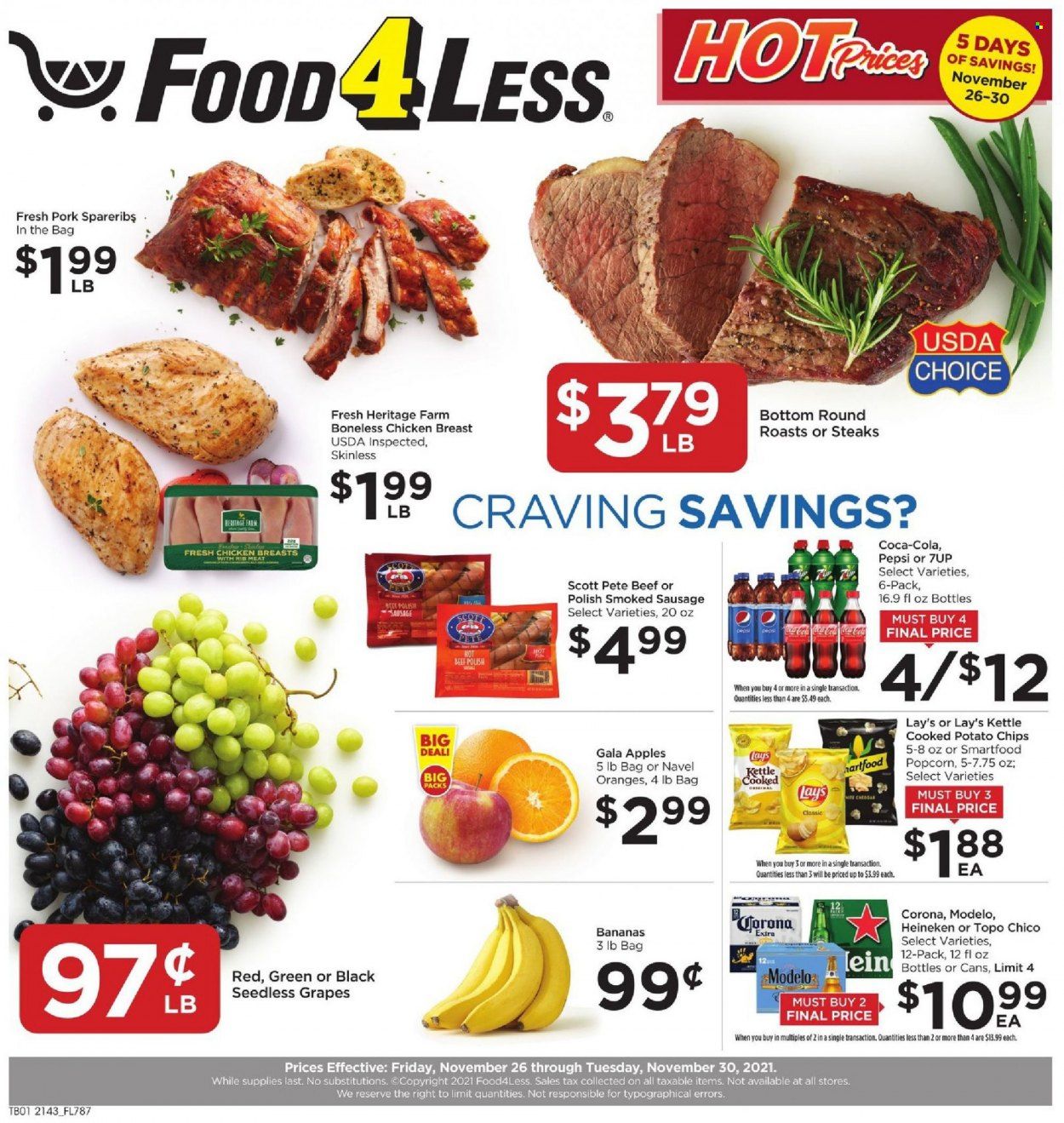 Food 4 Less (IN) Weekly Ad Flyer November 25 to December 2