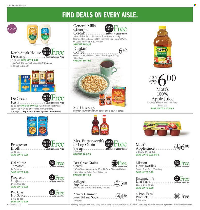 Publix (AL, FL, GA, NC, SC, TN) Weekly Ad Flyer November 25 to December 2