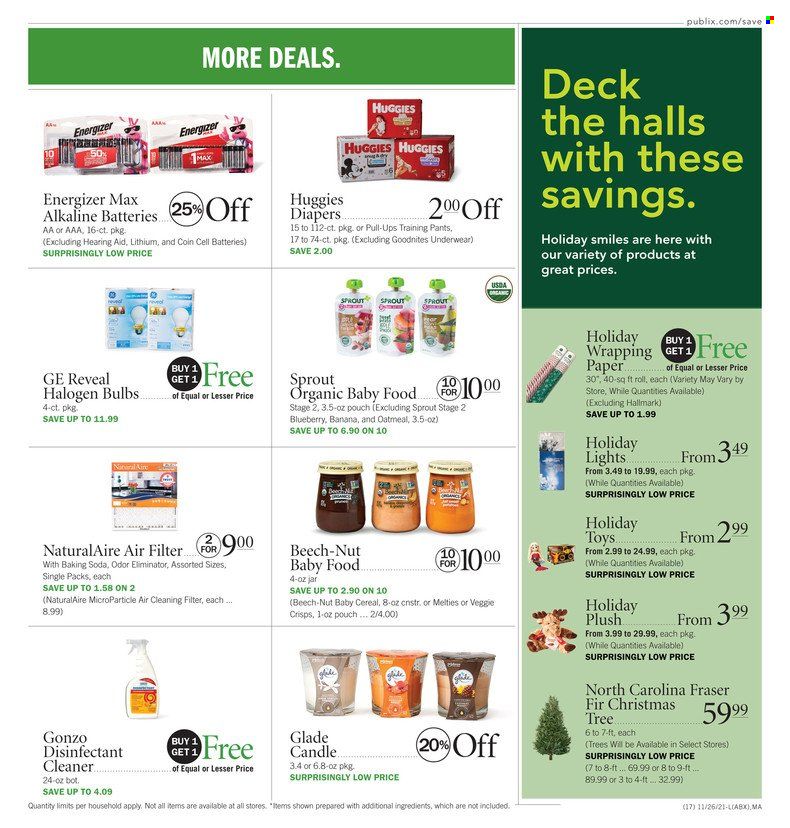 Publix (AL, FL, GA, NC, SC, TN) Weekly Ad Flyer November 25 to December 2