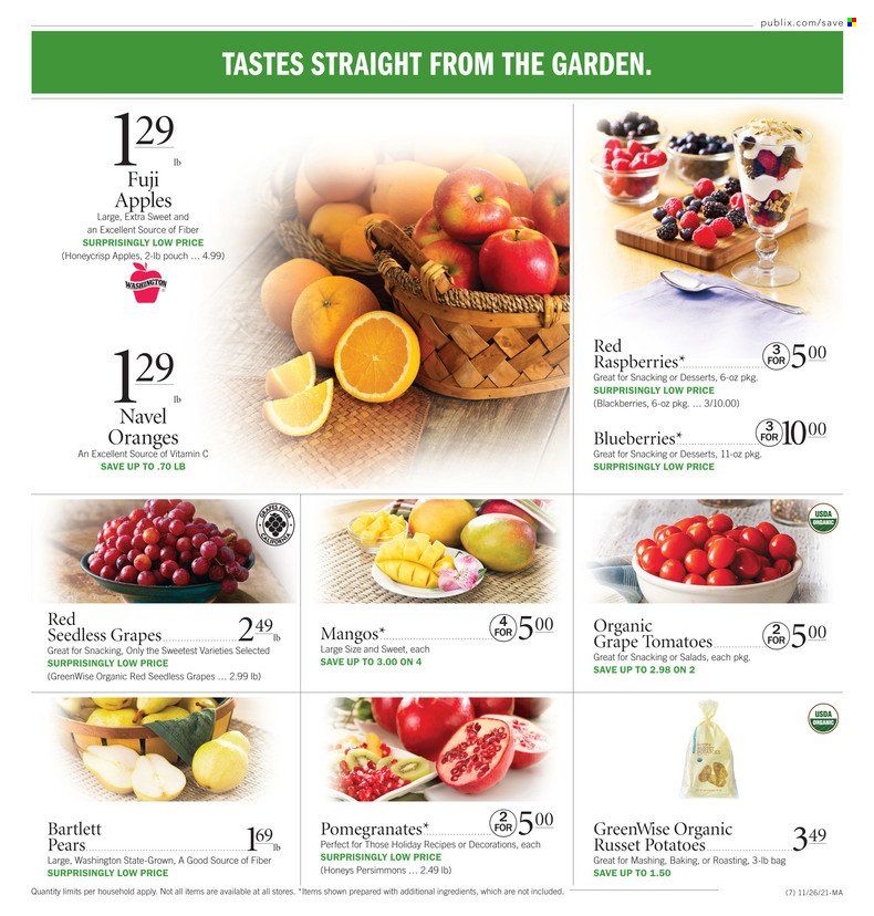 Publix (AL, FL, GA, NC, SC, TN) Weekly Ad Flyer November 25 to December 2