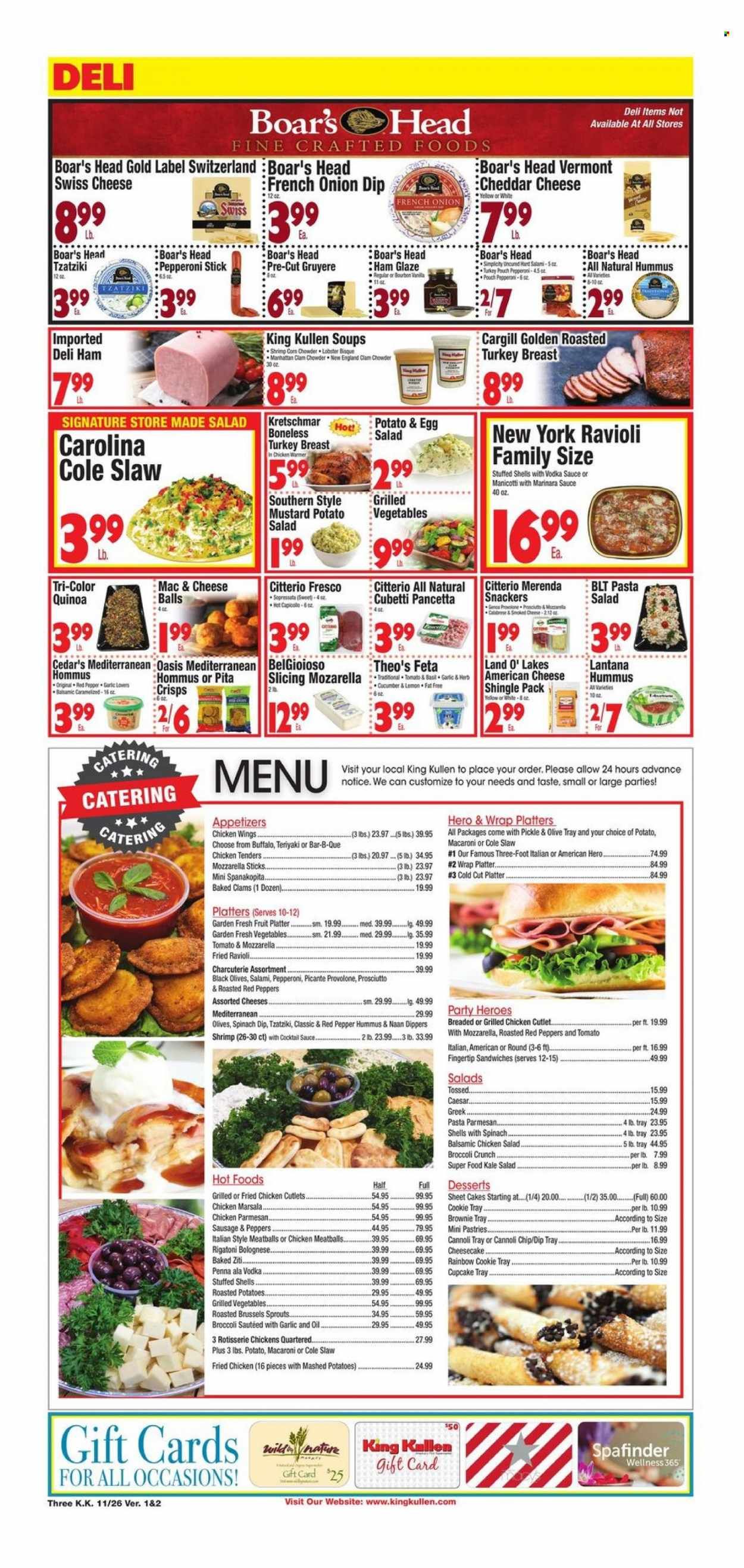 King Kullen (NY) Weekly Ad Flyer November 25 to December 2