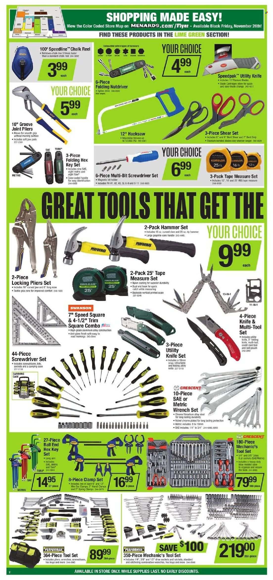 Menards Weekly Ad Flyer November 25 to December 2