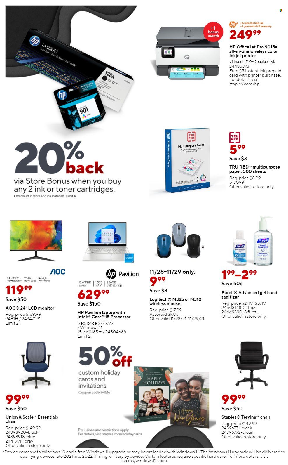 Staples Weekly Ad Flyer November 25 to December 2