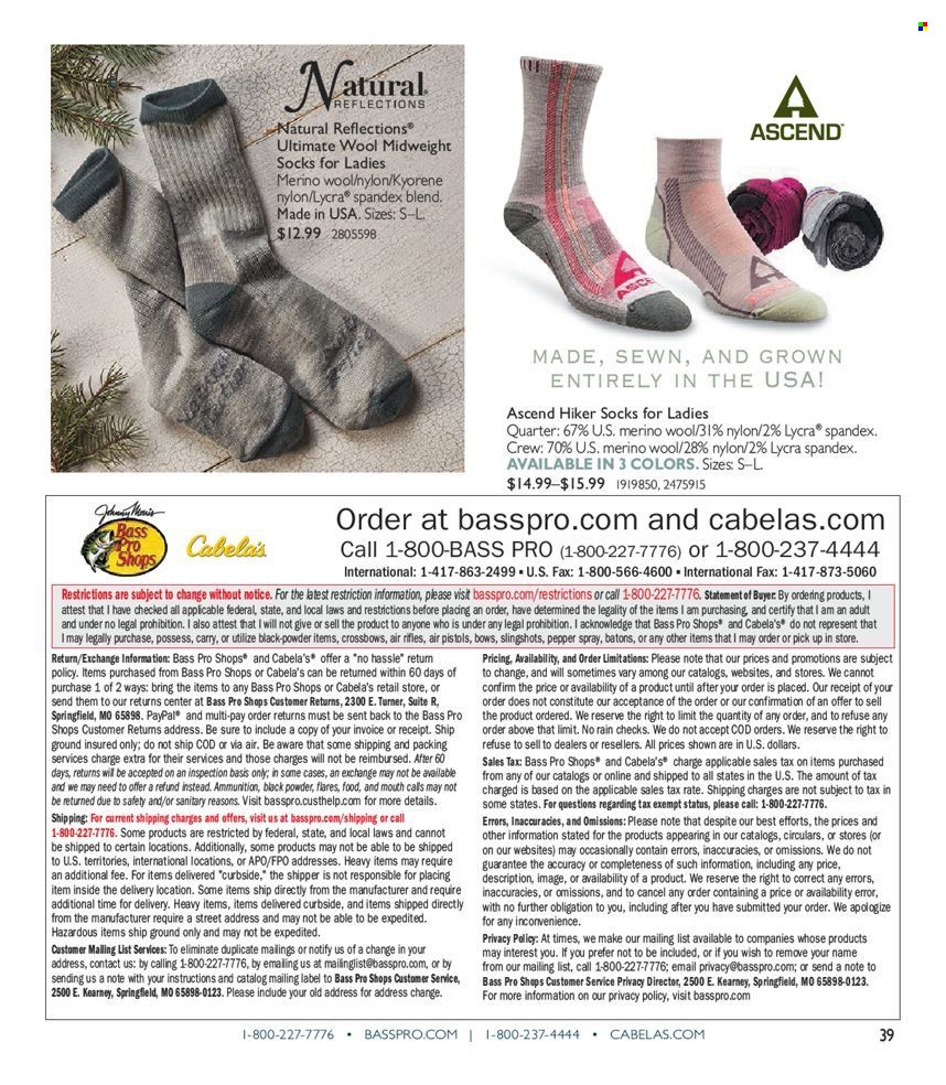 Cabela's Weekly Ad Flyer November 25 to December 2