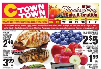 C-Town (CT, FL, MA, NJ, NY, PA) Weekly Ad Flyer November 25 to December 2