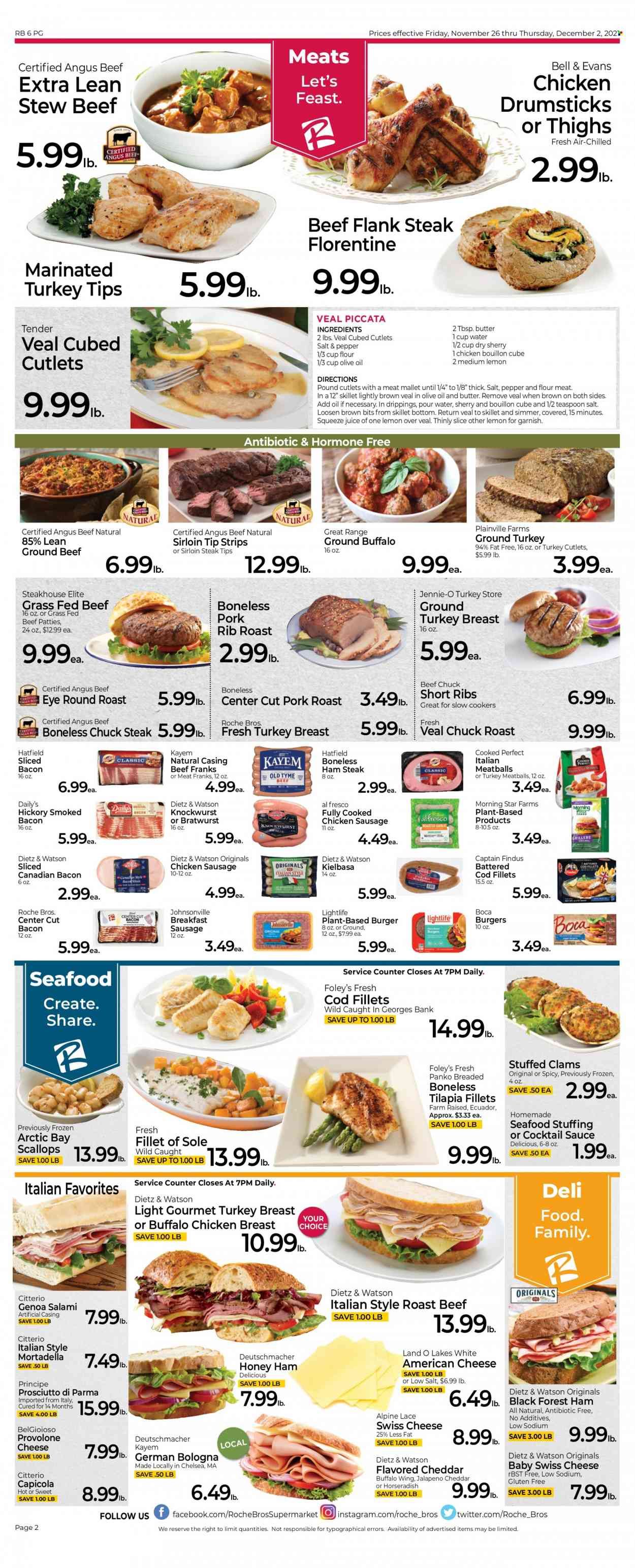 Roche Bros. (MA) Weekly Ad Flyer November 25 to December 2