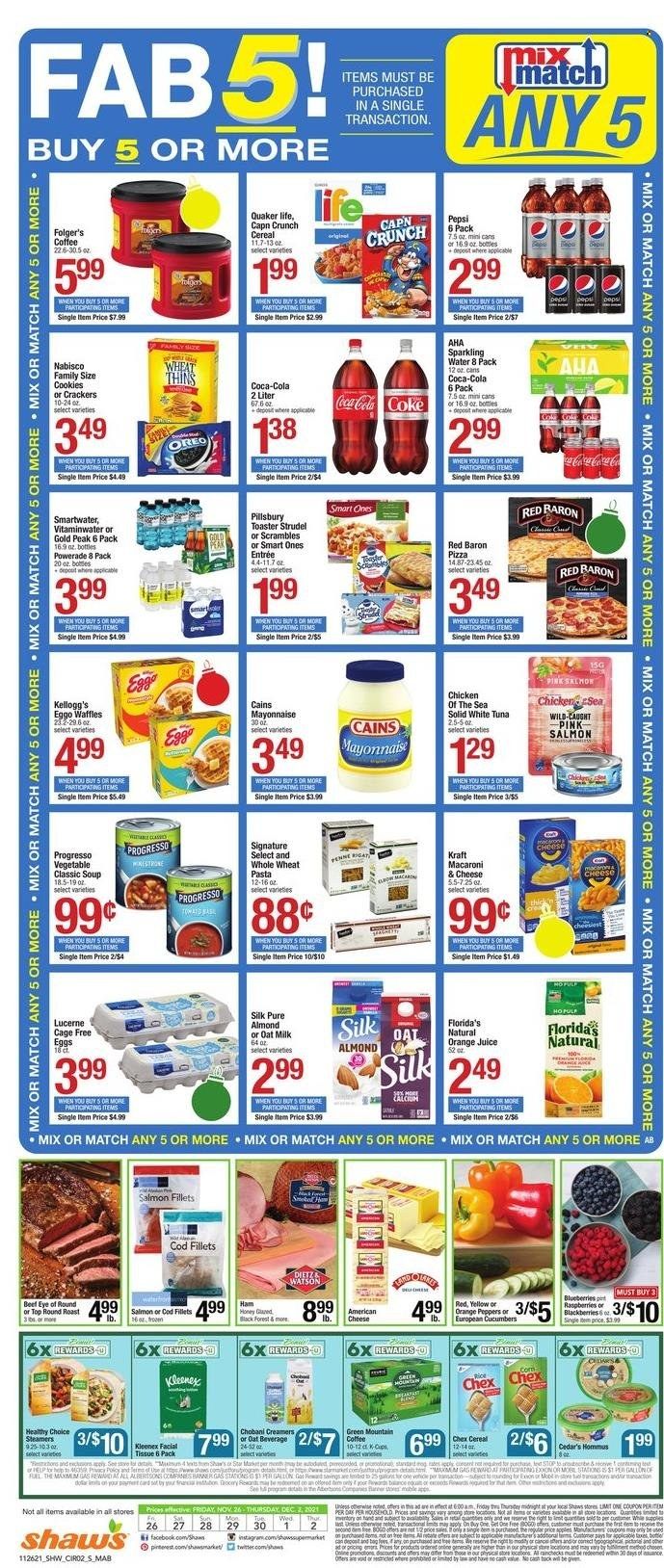 Shaw’s (MA, ME, NH, RI, VT) Weekly Ad Flyer November 26 to December 3