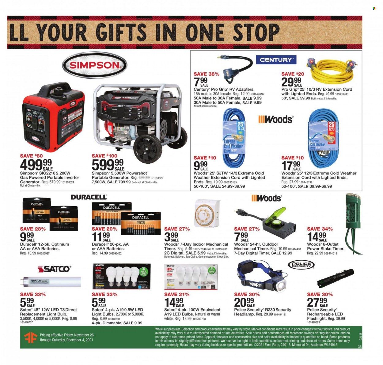 Fleet Farm (IA, MN, ND, WI) Weekly Ad Flyer November 26 to December 3
