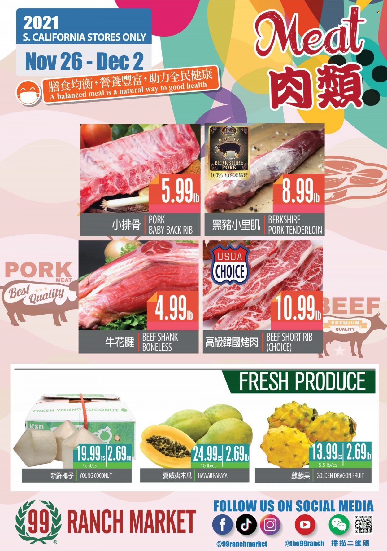 99 Ranch Market (CA) Weekly Ad Flyer November 26 to December 3