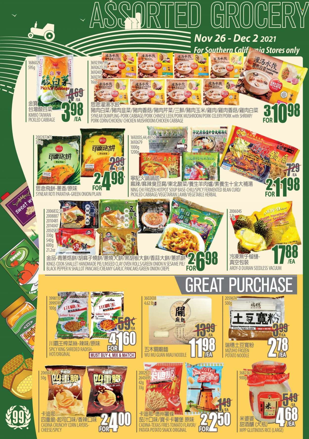 99 Ranch Market (CA) Weekly Ad Flyer November 26 to December 3