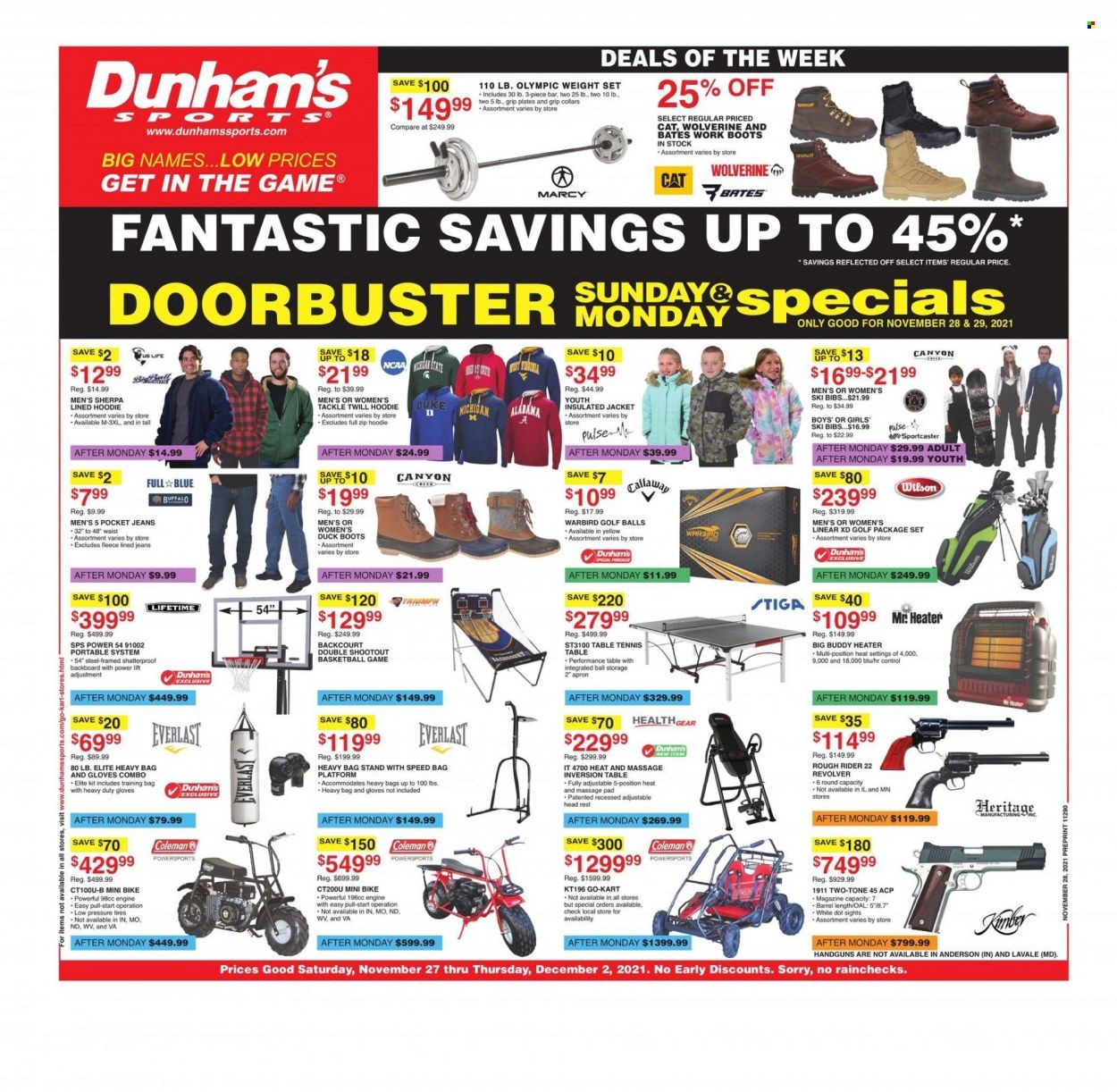 Dunham's Sports (TN) Weekly Ad Flyer November 27 to December 4