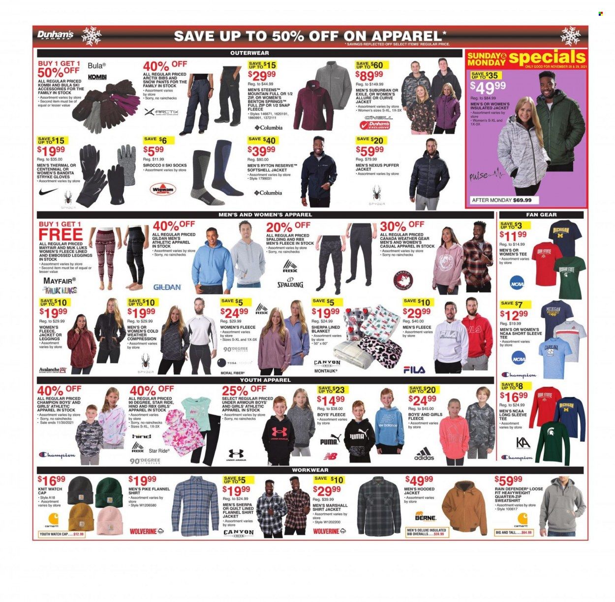 Dunham's Sports (VA) Weekly Ad Flyer November 27 to December 4