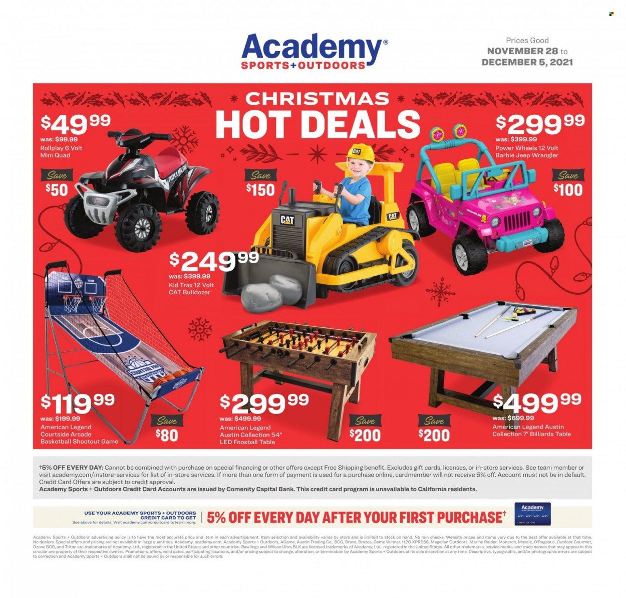 Academy Sports (AL, AR, GA, LA, MO, NC, SC, TN, TX) Weekly Ad Flyer November 27 to December 4
